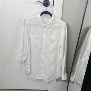 Calvin Klein Jeans White Casual Button Down Shirt